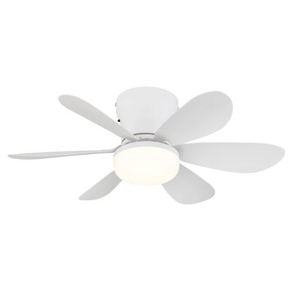 Globo - LED griestu ventilators ar regulējamu spilgtumu LED/5W/230V 2700-6500K balts + tālvadība
