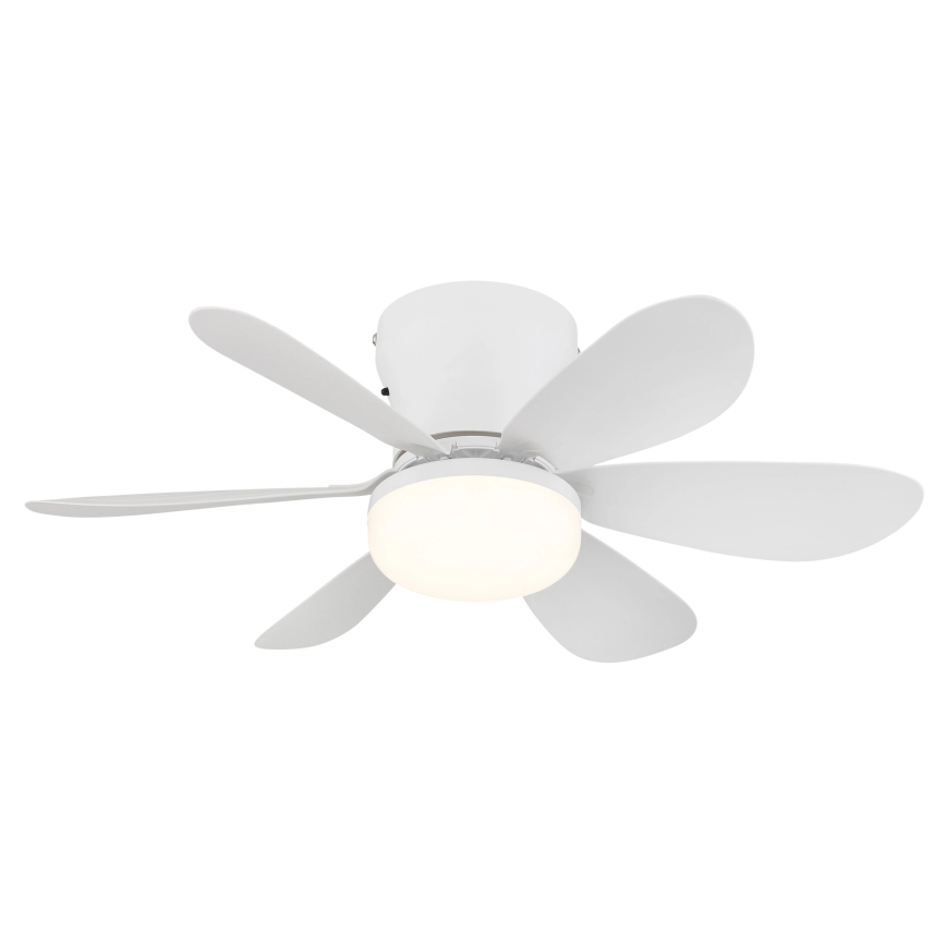 Globo - LED griestu ventilators ar regulējamu spilgtumu LED/5W/230V 2700-6500K balts + tālvadība