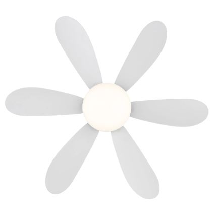 Globo - LED griestu ventilators ar regulējamu spilgtumu LED/5W/230V 2700-6500K balts + tālvadība