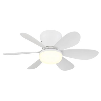 Globo - LED griestu ventilators ar regulējamu spilgtumu LED/5W/230V 2700-6500K balts + tālvadība