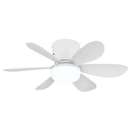 Globo - LED griestu ventilators ar regulējamu spilgtumu LED/5W/230V 2700-6500K balts + tālvadība