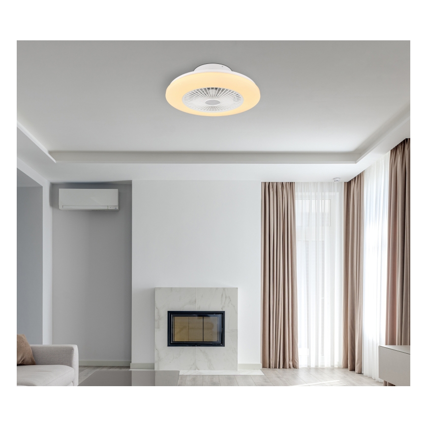 Globo - LED Aptumšojama griestu lampa ar ventilatoru LED/30W/230V 3000-6500K + tālvadības pults
