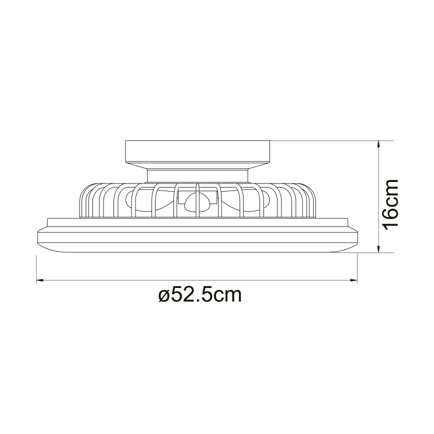 Globo - LED Aptumšojama griestu lampa ar ventilatoru LED/30W/230V 3000-6500K + tālvadības pults