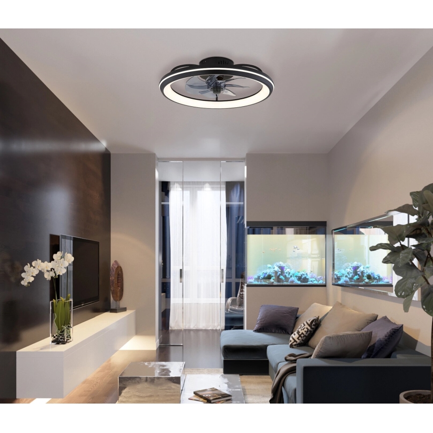 Globo - LED Aptumšojams griestu ventilators LED/40W/230V 3000-6500K + tālvadības pults