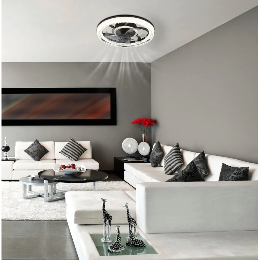 Globo - LED Aptumšojams griestu ventilators LED/30W/230V 2700-6000K + tālvadības pults