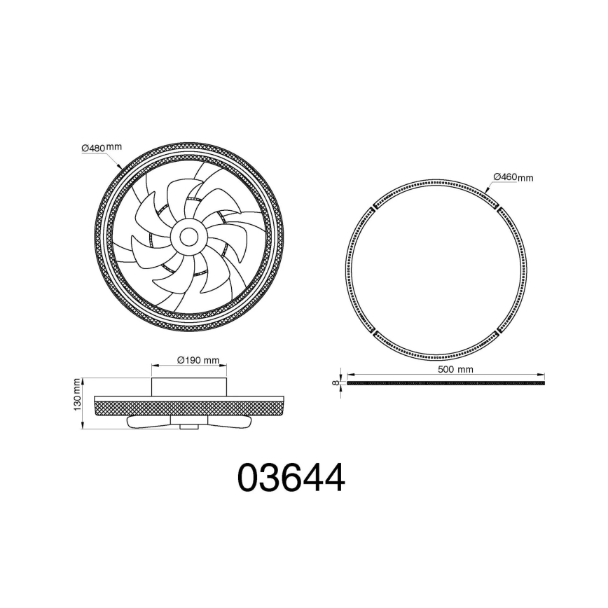 Globo - LED regulējams griestu ventilators LED/30W/230V 2700-6000K + tālvadība