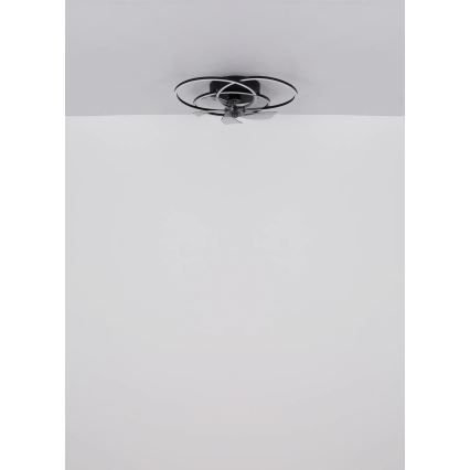 Globo - griestu ventilators ar regulējamu LED apgaismojumu LED/40W/230V 3000-6500K melns + ar tālvadības pulti