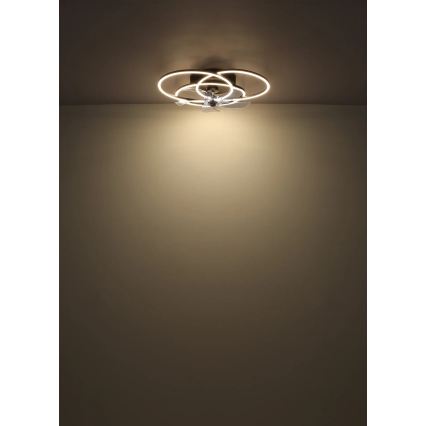 Globo - griestu ventilators ar regulējamu LED apgaismojumu LED/40W/230V 3000-6500K melns + ar tālvadības pulti