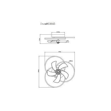Globo - griestu ventilators ar regulējamu LED apgaismojumu LED/40W/230V 3000-6500K melns + ar tālvadības pulti