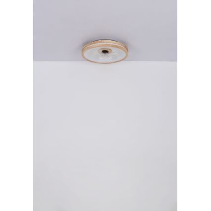 Globo - LED Aptumšojama griestu lampa ar ventilatoru LED/30W/230V 2700-6500K brūna + tālvadības pults