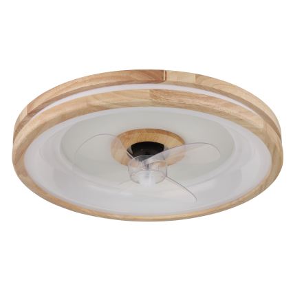 Globo - LED Aptumšojama griestu lampa ar ventilatoru LED/30W/230V 2700-6500K brūna + tālvadības pults