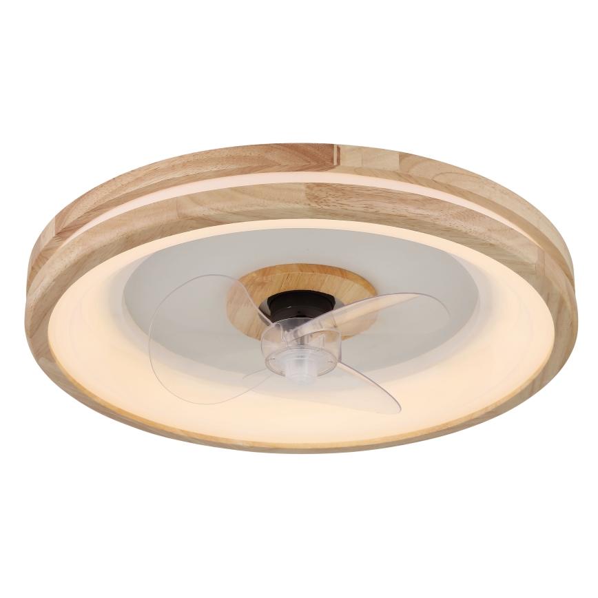 Globo - LED Aptumšojama griestu lampa ar ventilatoru LED/30W/230V 2700-6500K brūna + tālvadības pults