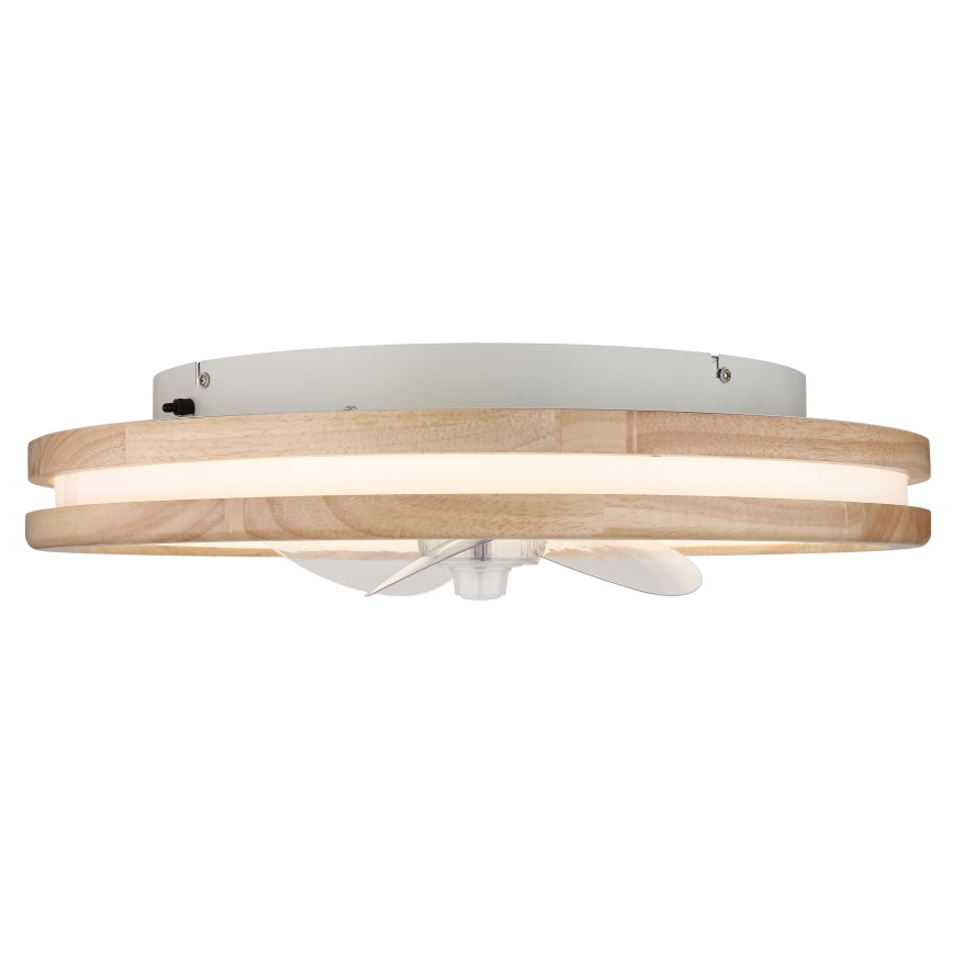 Globo - LED Aptumšojama griestu lampa ar ventilatoru LED/30W/230V 2700-6500K brūna + tālvadības pults