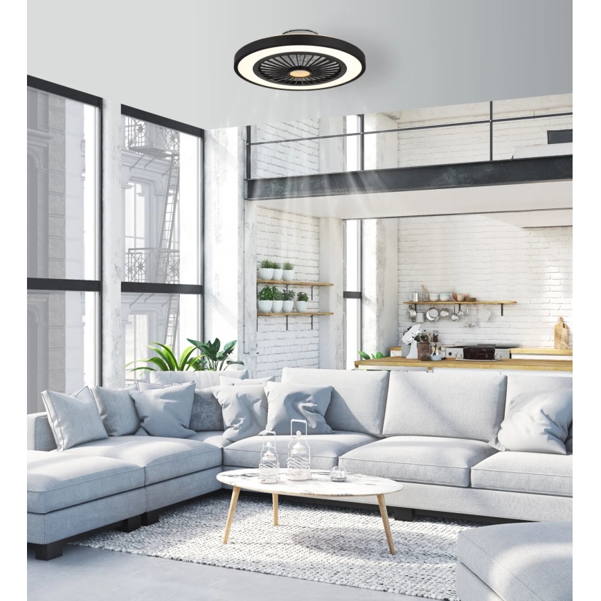 Globo - LED Aptumšojams griestu ventilators LED/45W/230V 3000-6500K + tālvadības pults
