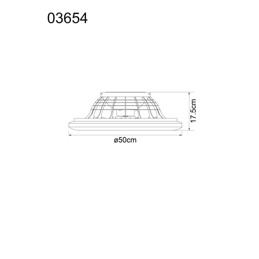 Globo - LED Aptumšojams griestu ventilators LED/40W/230V 3000-6500K + tālvadības pults