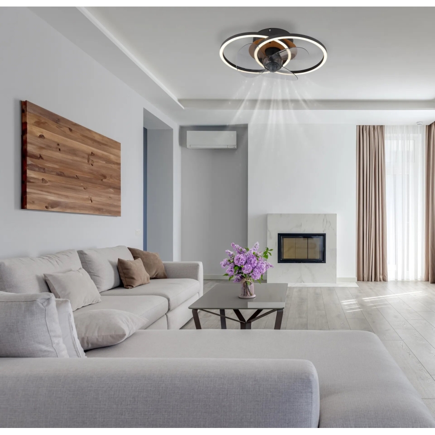 Globo - LED Aptumšojams griestu ventilators LED/24W/230V 2700-6500K + tālvadības pults