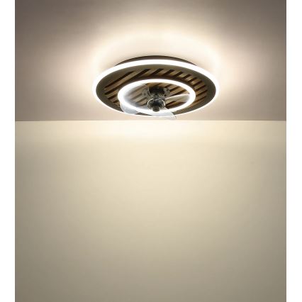Globo - LED griestu ventilators ar regulējamu apgaismojumu LED/36W/230V 2700-6000K melns + tālvadība
