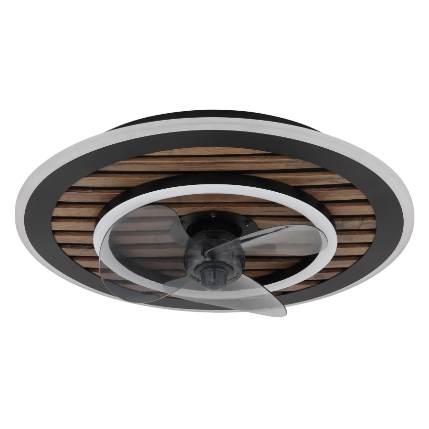 Globo - LED griestu ventilators ar regulējamu apgaismojumu LED/36W/230V 2700-6000K melns + tālvadība