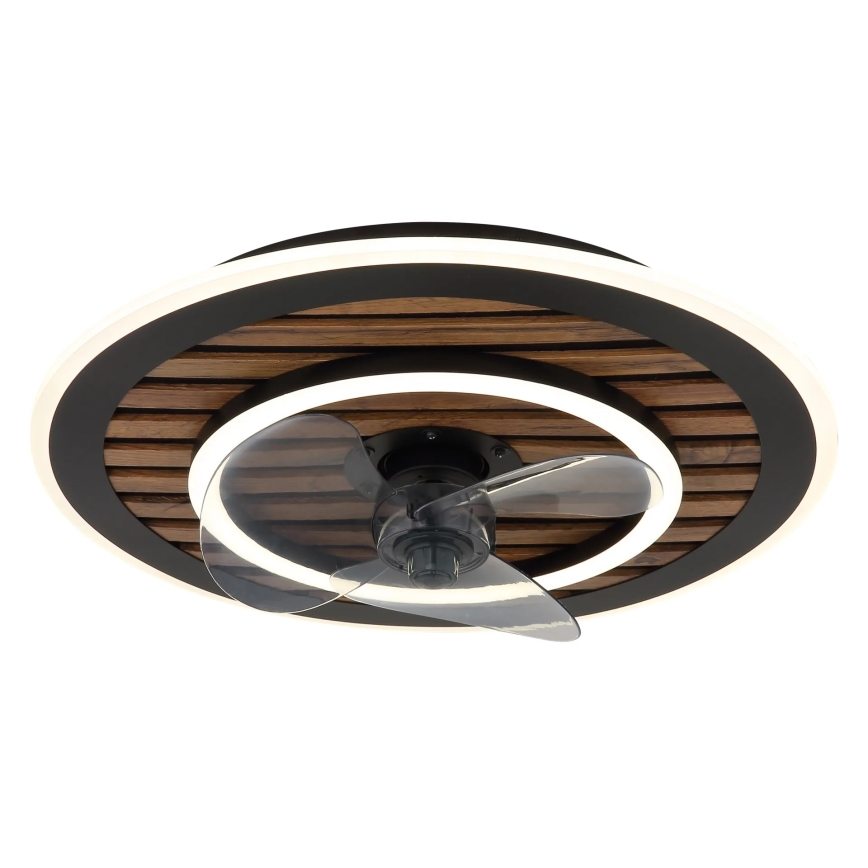 Globo - LED griestu ventilators ar regulējamu apgaismojumu LED/36W/230V 2700-6000K melns + tālvadība