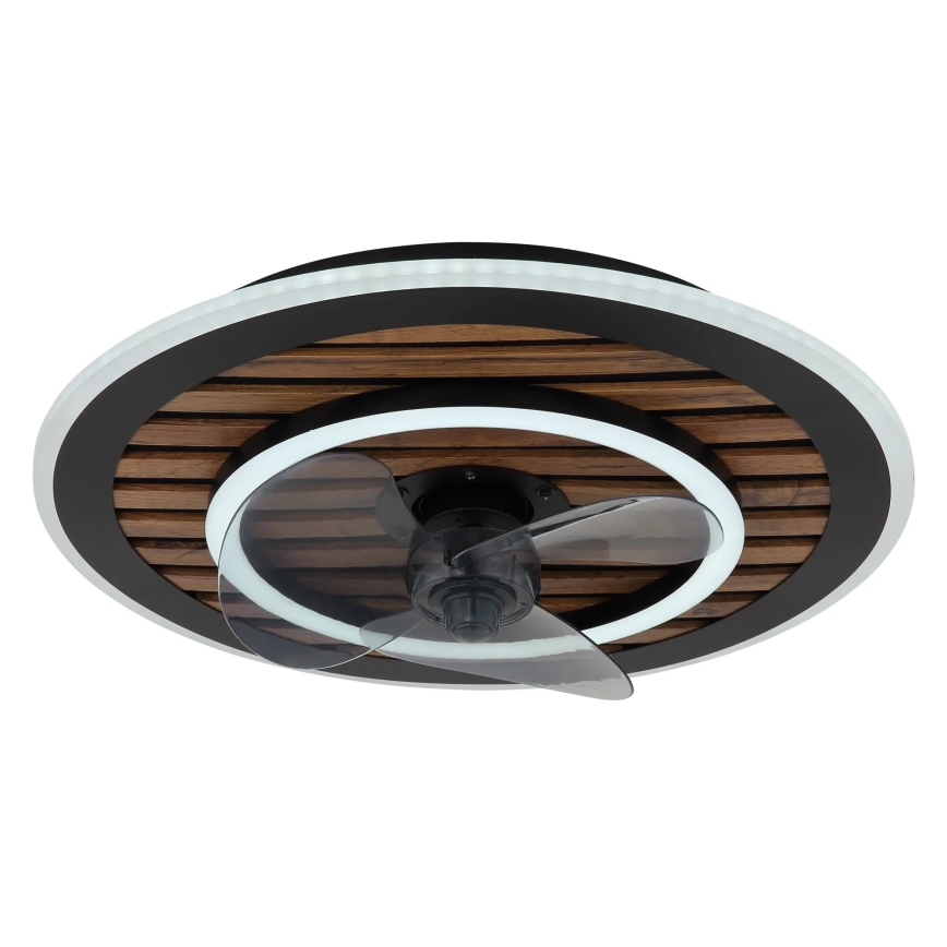 Globo - LED griestu ventilators ar regulējamu apgaismojumu LED/36W/230V 2700-6000K melns + tālvadība