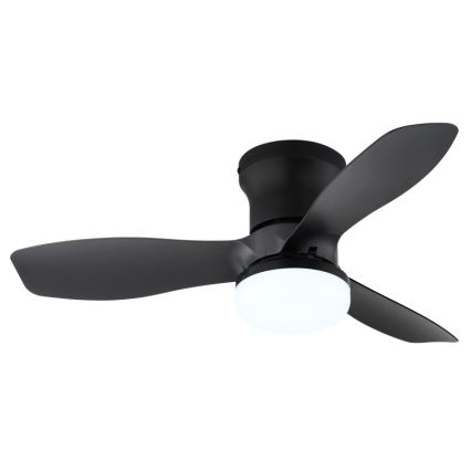 Globo - Aptumšojams griestu ventilators ar LED/15W/230V 2700-6500K, melns + tālvadība