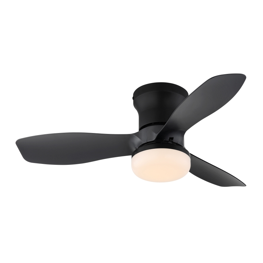 Globo - Aptumšojams griestu ventilators ar LED/15W/230V 2700-6500K, melns + tālvadība