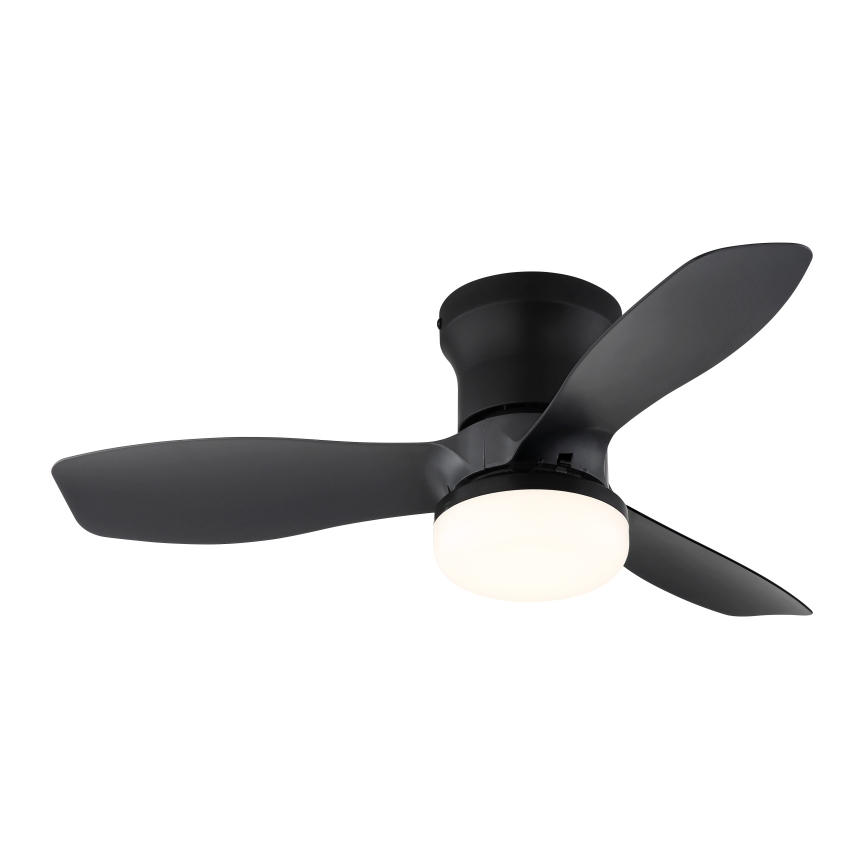 Globo - Aptumšojams griestu ventilators ar LED/15W/230V 2700-6500K, melns + tālvadība
