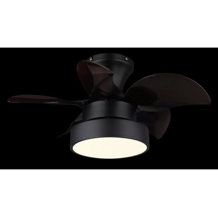 Globo - griestu ventilators ar dimējamu LED apgaismojumu, 22 W, 230 V, 3000/4500/6000 K, brūns + tālvadība