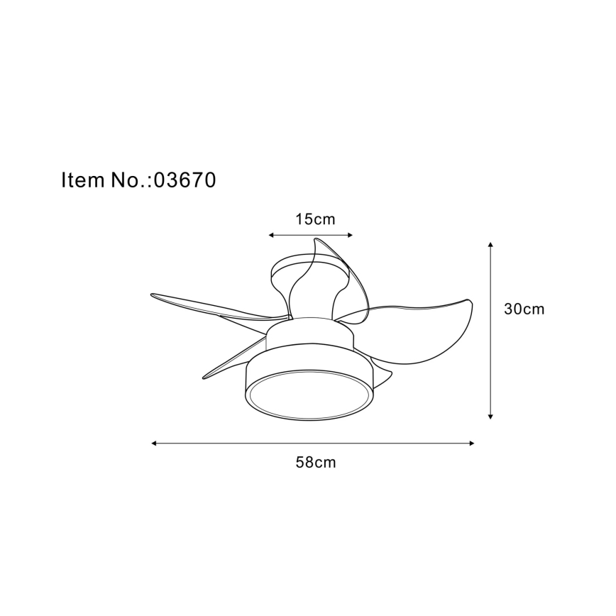 Globo - griestu ventilators ar dimējamu LED apgaismojumu, 22 W, 230 V, 3000/4500/6000 K, brūns + tālvadība