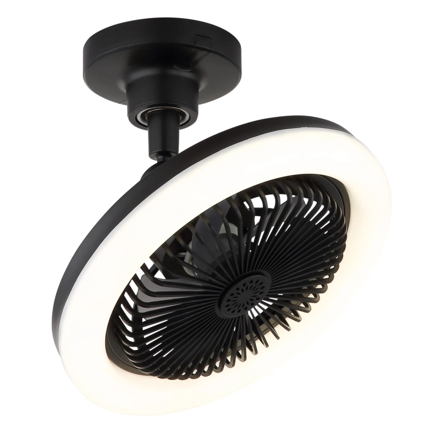 Globo - LED regulējams griestu ventilators LED/20W/230V 3000-6500K melns + tālvadība
