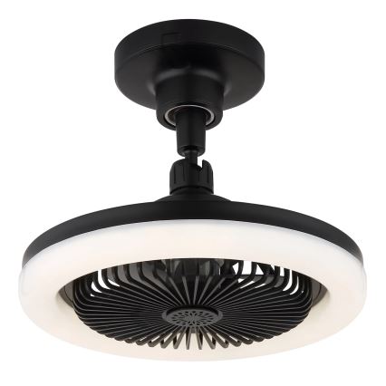 Globo - LED regulējams griestu ventilators LED/20W/230V 3000-6500K melns + tālvadība