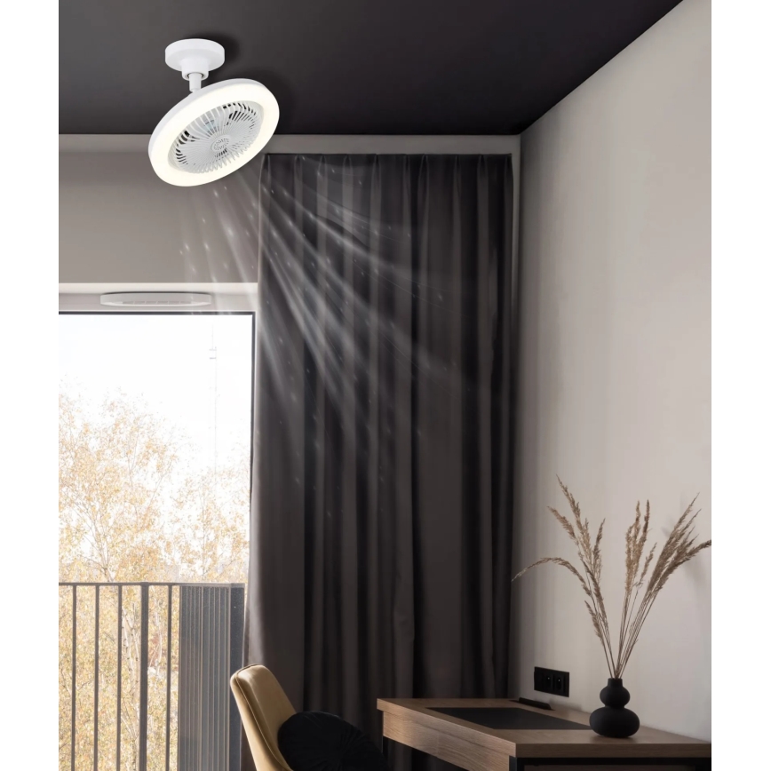 Globo - LED aptumšojams griestu ventilators LED/20W/230V 3000-6500K balts + tālvadības pults