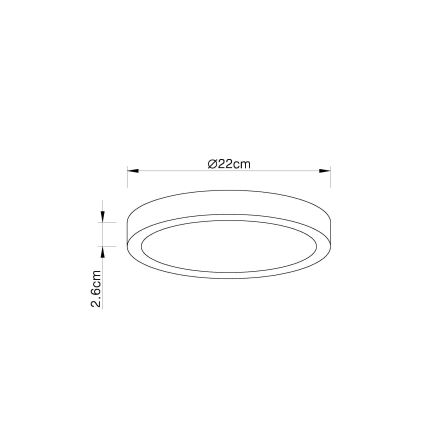 Globo - LED Aptumšojama griestu lampa LED/28W/230V