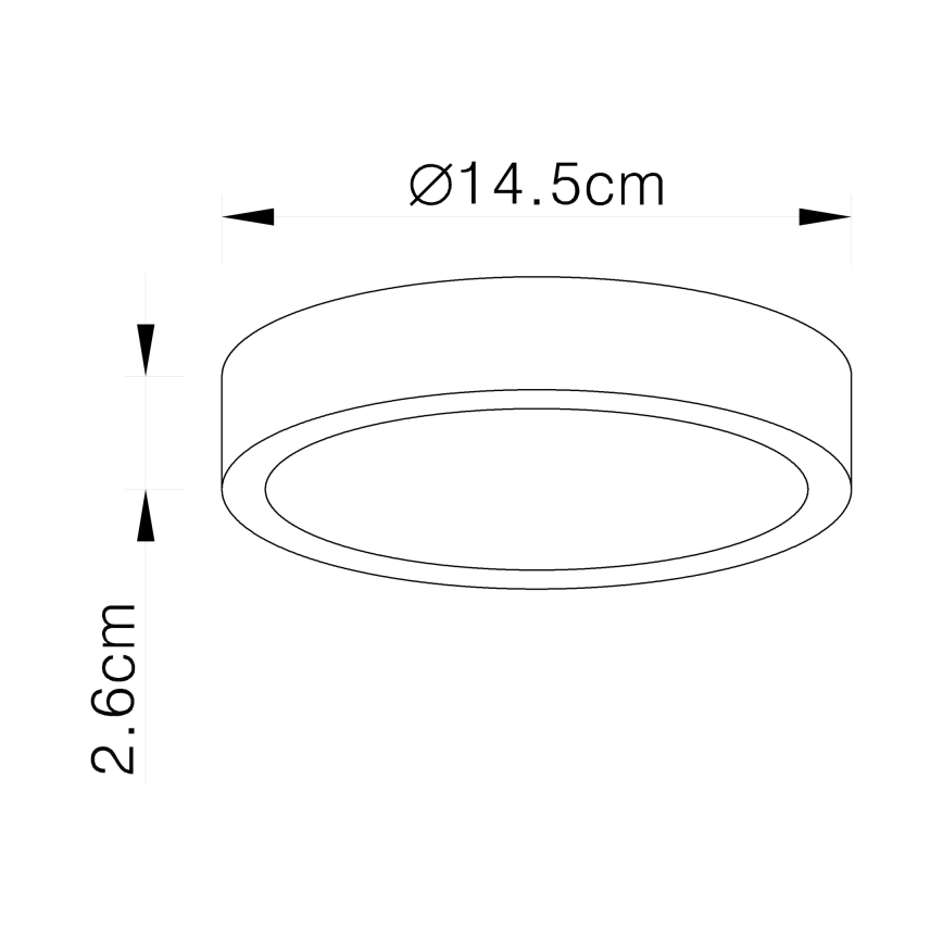 Globo - LED dimmējams griestu lukturis LED/15W/230V