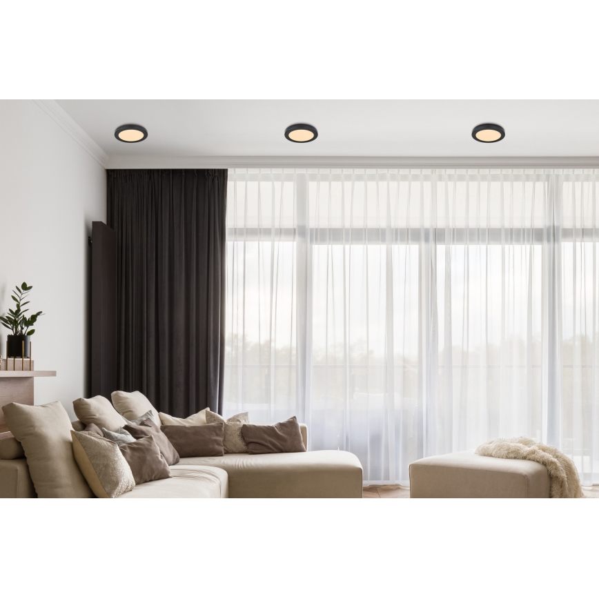 Globo - LED Griestu lampa LED/18W/230V 3000/4000/6500K melna