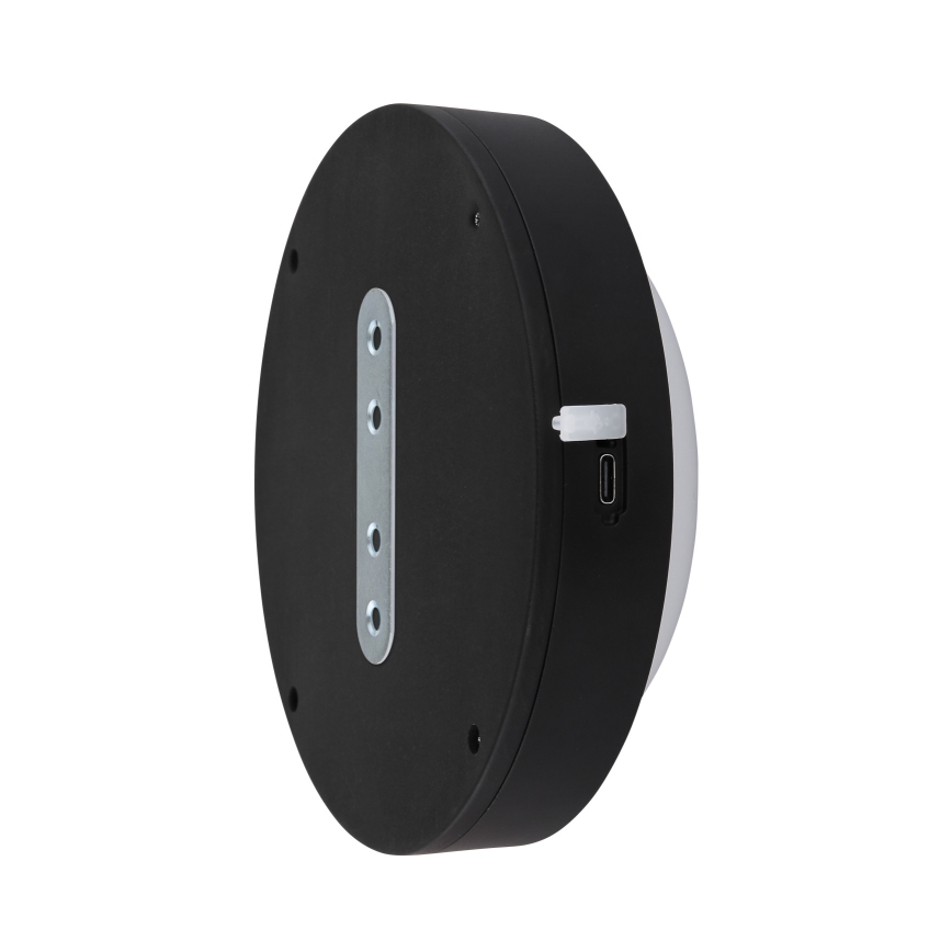 Globo - LED uzlādējams pieskāriena sienas gaismeklis LED/1,2W/3,7V diam. 15 cm 1800 mAh melns