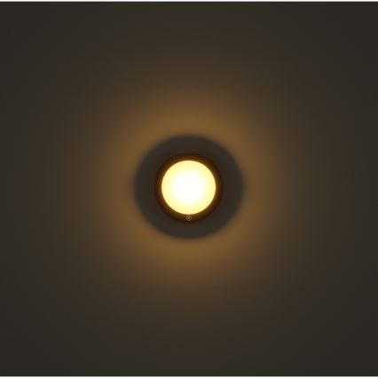 Globo - LED Uzlādējama Skārienvadāma sienas lampa LED/1,2W/3,7V d. 15 cm 1800 mAh melna