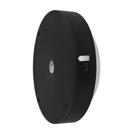 Globo - LED Uzlādējama Skārienvadāma sienas lampa LED/1,2W/3,7V d. 15 cm 1800 mAh melna