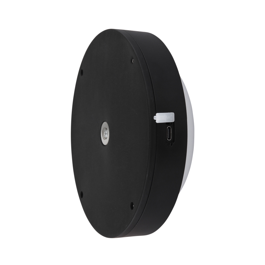 Globo - LED Uzlādējama Skārienvadāma sienas lampa LED/1,2W/3,7V d. 15 cm 1800 mAh melna
