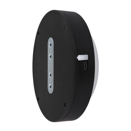 Globo - LED Uzlādējama Skārienvadāma sienas lampa LED/1,2W/3,7V d. 15 cm 1800 mAh melna