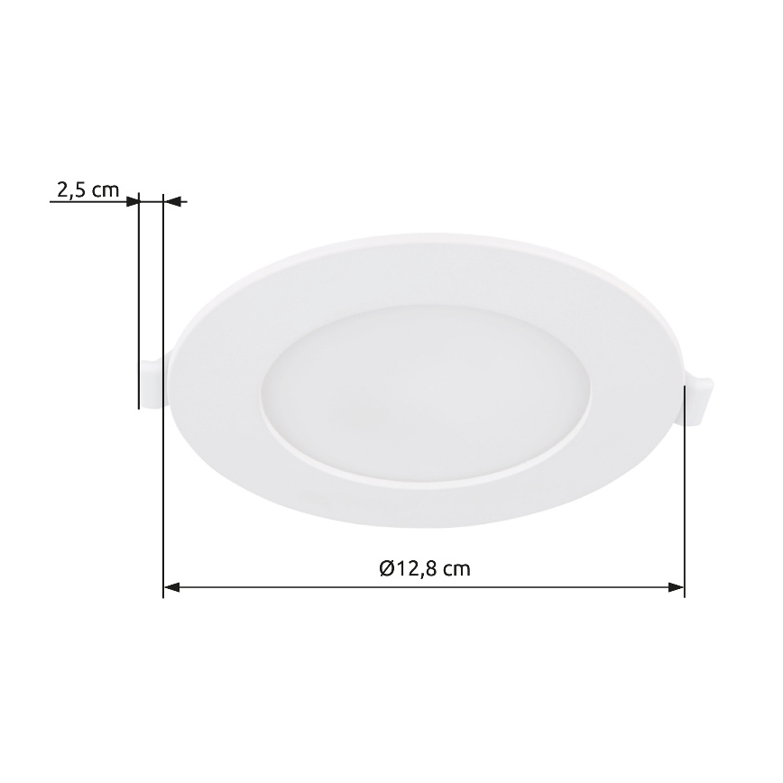 Globo - LED Iegremdējama lampa LED/6W/230V 4000K d. 12,8 cm