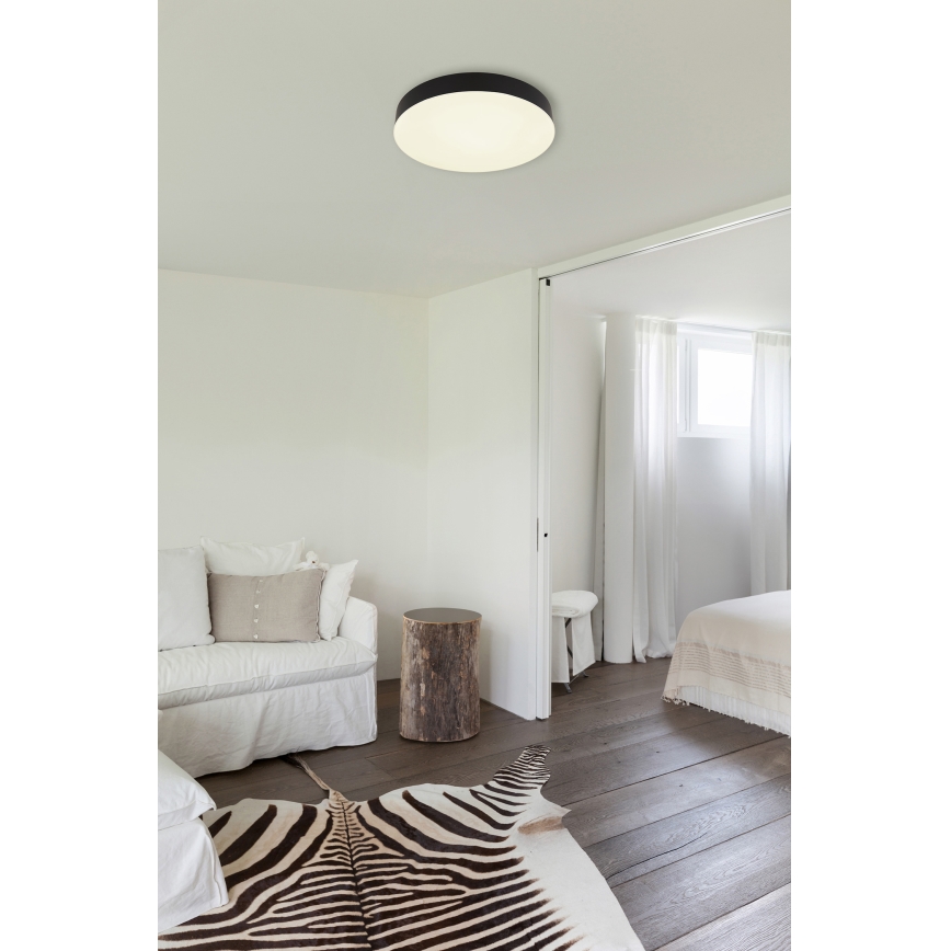 Globo - LED Griestu lampa LED/24W/230V 3000K/4000K/6500K d. 30 cm melna