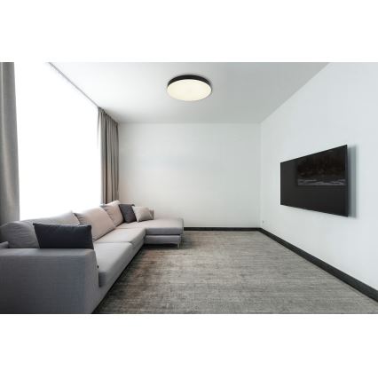 Globo - LED Griestu lampa LED/36W/230V 3000K/4000K/6500K d. 40 cm melna