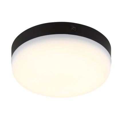 Globo - LED Griestu lampa LED/8W/230V 4000K d. 12 cm melna