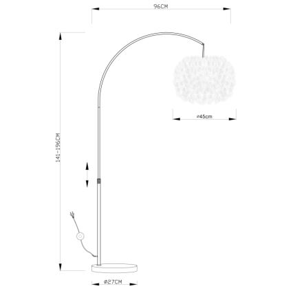 Globo - Stāvlampa 1xE27/40W/230V