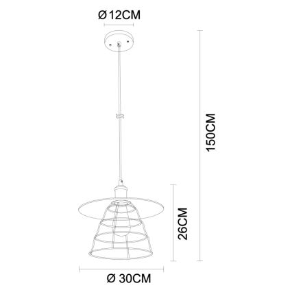 Globo - Lustra ar auklu 1xE27/60W/230V