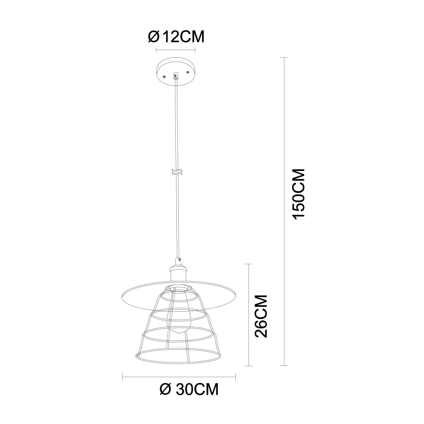 Globo - Lustra ar auklu 1xE27/60W/230V