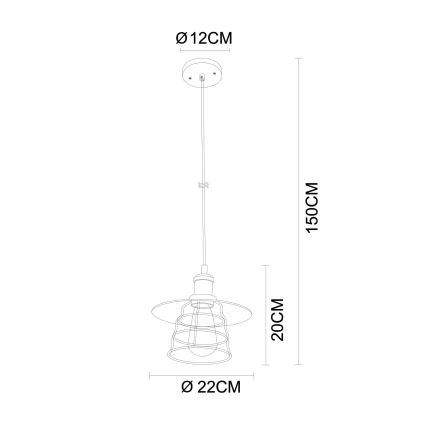 Globo - Lustra ar auklu 1xE27/60W/230V