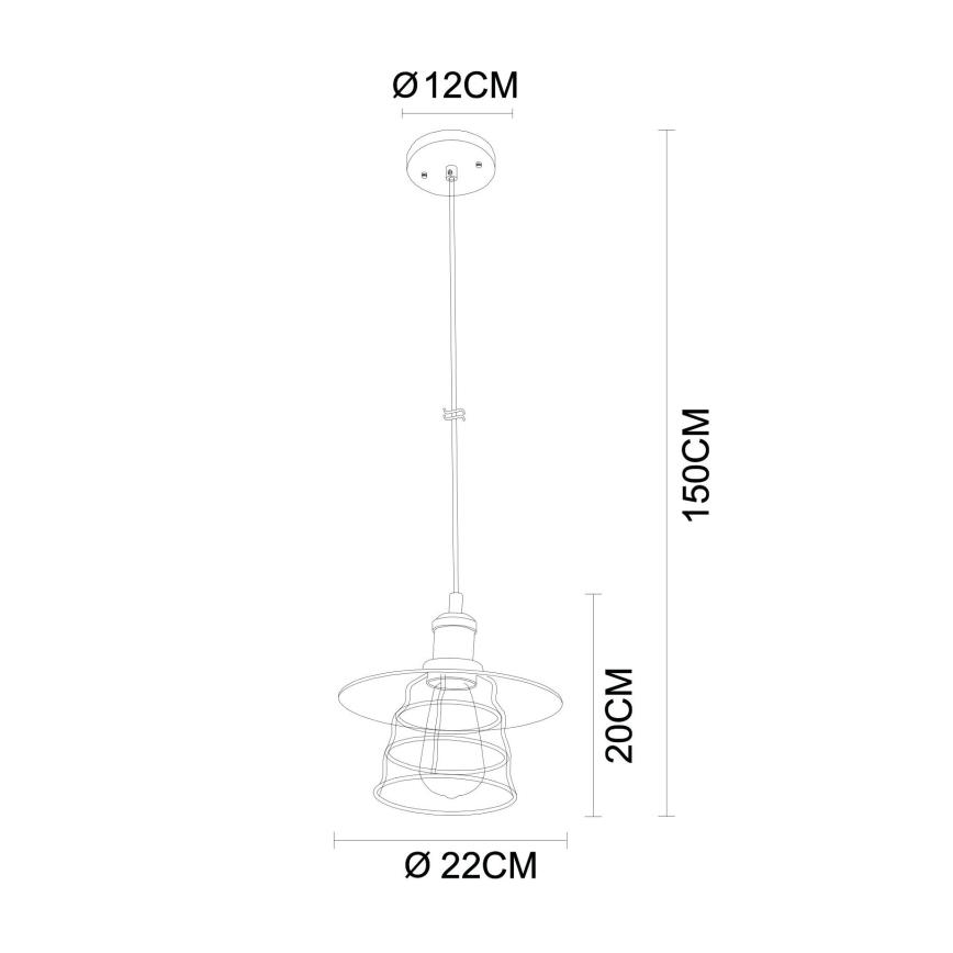 Globo - Lustra ar auklu 1xE27/60W/230V