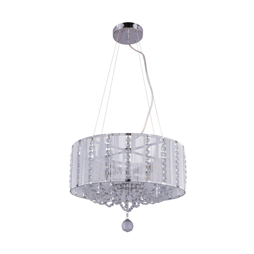 Globo - Kristāla lustra ar auklu 4xE14/40W/230V